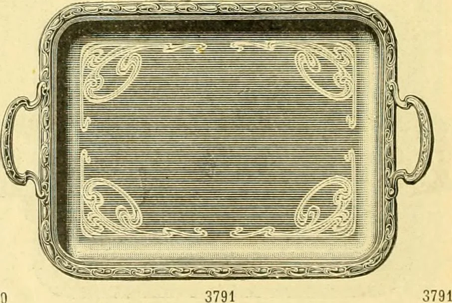 An illustration from L'orfevrerie d'Ercuis ... fonderies, laminoirs et ateliers d'orfevrerie, d'argenture et dorure a Ercuis (Oise)., 1911, leaf 165