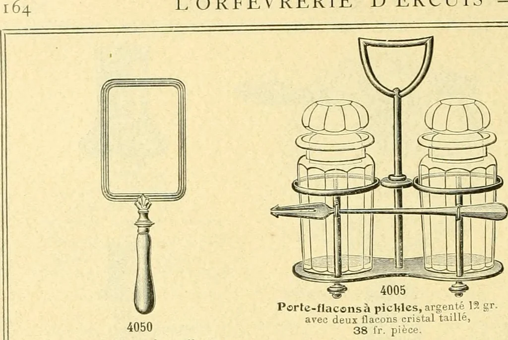 An illustration from L'orfevrerie d'Ercuis ... fonderies, laminoirs et ateliers d'orfevrerie, d'argenture et dorure a Ercuis (Oise)., 1911, leaf 169