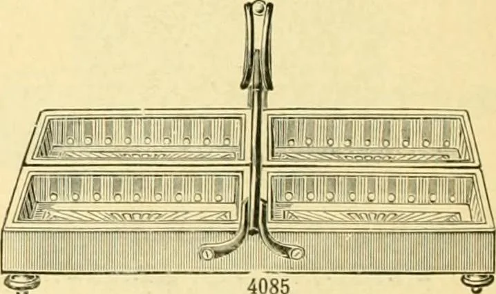 An illustration from L'orfevrerie d'Ercuis ... fonderies, laminoirs et ateliers d'orfevrerie, d'argenture et dorure a Ercuis (Oise)., 1911, leaf 175