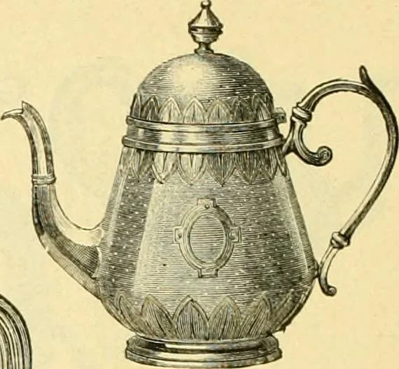 An illustration from L'orfevrerie d'Ercuis ... fonderies, laminoirs et ateliers d'orfevrerie, d'argenture et dorure a Ercuis (Oise)., 1911, leaf 185