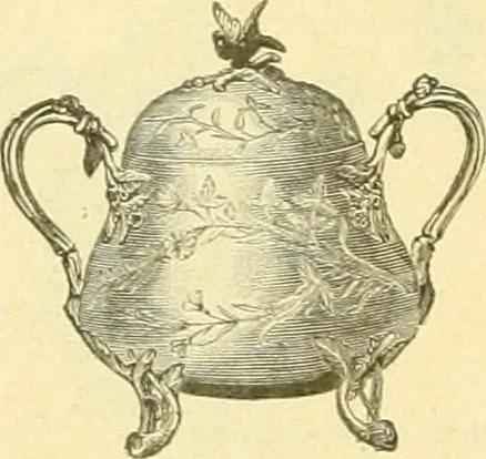An illustration from L'orfevrerie d'Ercuis ... fonderies, laminoirs et ateliers d'orfevrerie, d'argenture et dorure a Ercuis (Oise)., 1911, leaf 187