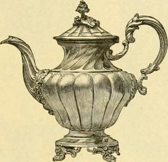 An illustration from L'orfevrerie d'Ercuis ... fonderies, laminoirs et ateliers d'orfevrerie, d'argenture et dorure a Ercuis (Oise)., 1911, leaf 188