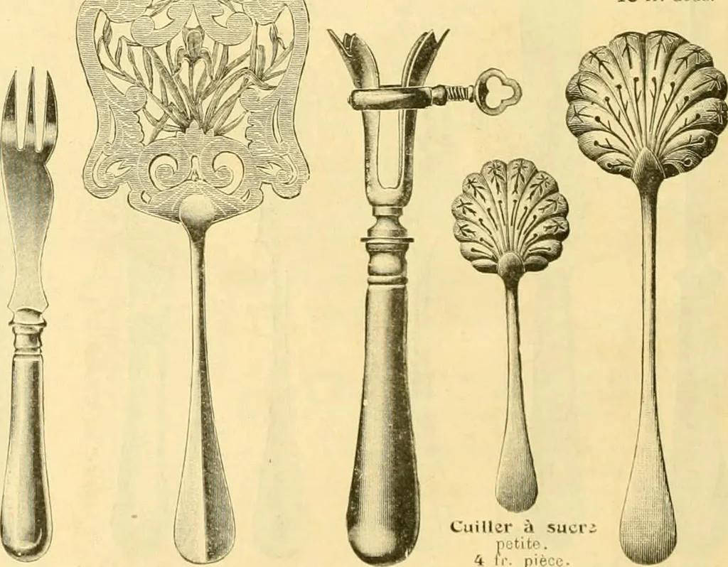 An illustration from L'orfevrerie d'Ercuis ... fonderies, laminoirs et ateliers d'orfevrerie, d'argenture et dorure a Ercuis (Oise)., 1911, leaf 19