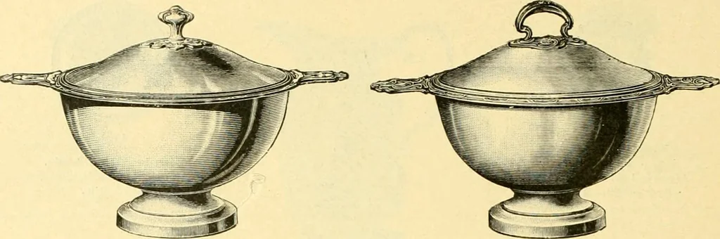 An illustration from L'orfevrerie d'Ercuis ... fonderies, laminoirs et ateliers d'orfevrerie, d'argenture et dorure a Ercuis (Oise)., 1911, leaf 193
