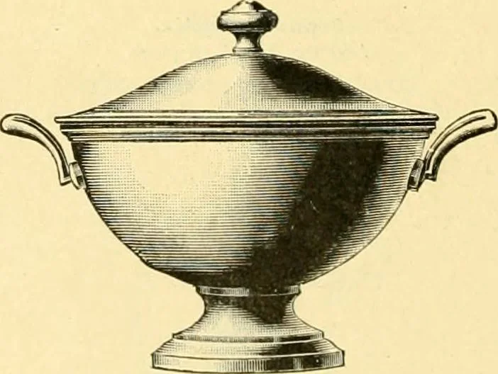 An illustration from L'orfevrerie d'Ercuis ... fonderies, laminoirs et ateliers d'orfevrerie, d'argenture et dorure a Ercuis (Oise)., 1911, leaf 193