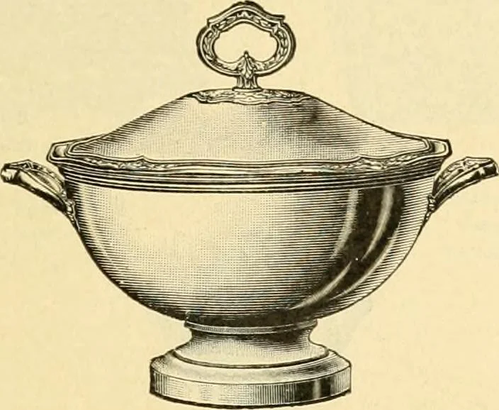 An illustration from L'orfevrerie d'Ercuis ... fonderies, laminoirs et ateliers d'orfevrerie, d'argenture et dorure a Ercuis (Oise)., 1911, leaf 194