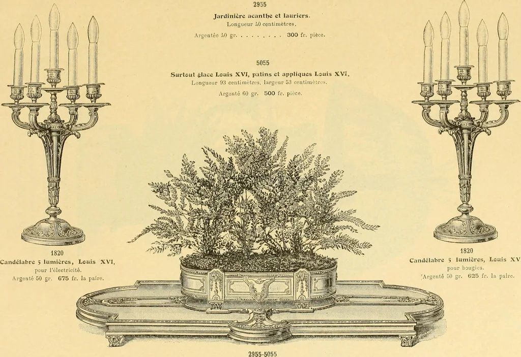 An illustration from L'orfevrerie d'Ercuis ... fonderies, laminoirs et ateliers d'orfevrerie, d'argenture et dorure a Ercuis (Oise)., 1911, leaf 198