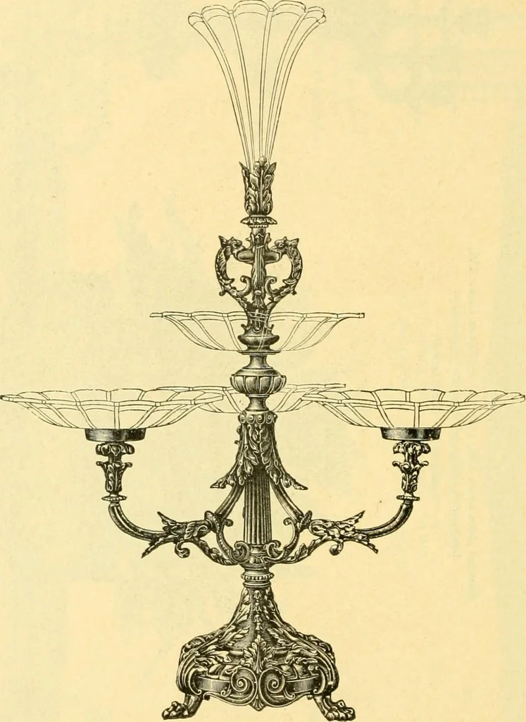 An illustration from L'orfevrerie d'Ercuis ... fonderies, laminoirs et ateliers d'orfevrerie, d'argenture et dorure a Ercuis (Oise)., 1911, leaf 199