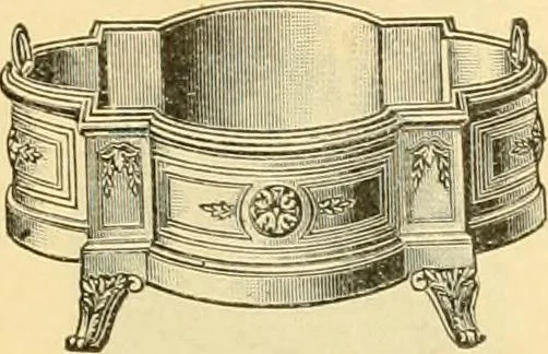 An illustration from L'orfevrerie d'Ercuis ... fonderies, laminoirs et ateliers d'orfevrerie, d'argenture et dorure a Ercuis (Oise)., 1911, leaf 202