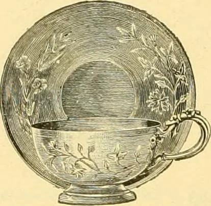 An illustration from L'orfevrerie d'Ercuis ... fonderies, laminoirs et ateliers d'orfevrerie, d'argenture et dorure a Ercuis (Oise)., 1911, leaf 203