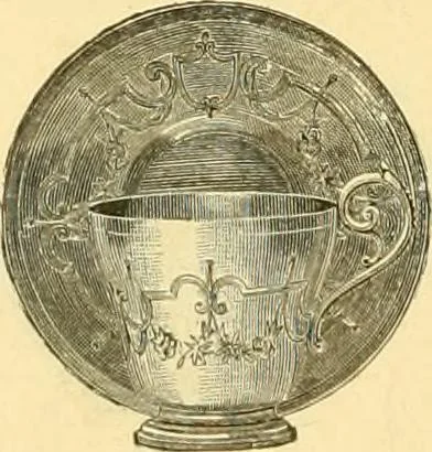 An illustration from L'orfevrerie d'Ercuis ... fonderies, laminoirs et ateliers d'orfevrerie, d'argenture et dorure a Ercuis (Oise)., 1911, leaf 203