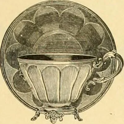An illustration from L'orfevrerie d'Ercuis ... fonderies, laminoirs et ateliers d'orfevrerie, d'argenture et dorure a Ercuis (Oise)., 1911, leaf 204