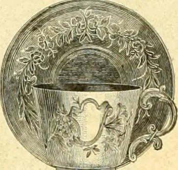 An illustration from L'orfevrerie d'Ercuis ... fonderies, laminoirs et ateliers d'orfevrerie, d'argenture et dorure a Ercuis (Oise)., 1911, leaf 219