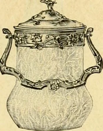An illustration from L'orfevrerie d'Ercuis ... fonderies, laminoirs et ateliers d'orfevrerie, d'argenture et dorure a Ercuis (Oise)., 1911, leaf 220