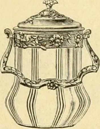 An illustration from L'orfevrerie d'Ercuis ... fonderies, laminoirs et ateliers d'orfevrerie, d'argenture et dorure a Ercuis (Oise)., 1911, leaf 220