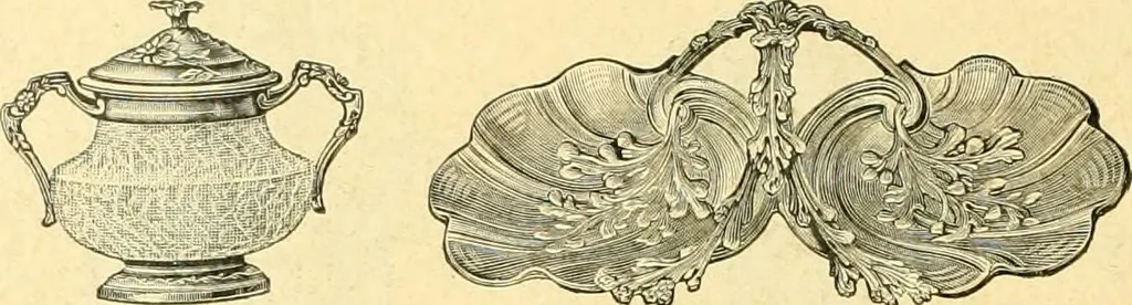 An illustration from L'orfevrerie d'Ercuis ... fonderies, laminoirs et ateliers d'orfevrerie, d'argenture et dorure a Ercuis (Oise)., 1911, leaf 221