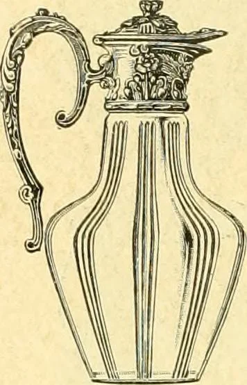 An illustration from L'orfevrerie d'Ercuis ... fonderies, laminoirs et ateliers d'orfevrerie, d'argenture et dorure a Ercuis (Oise)., 1911, leaf 221