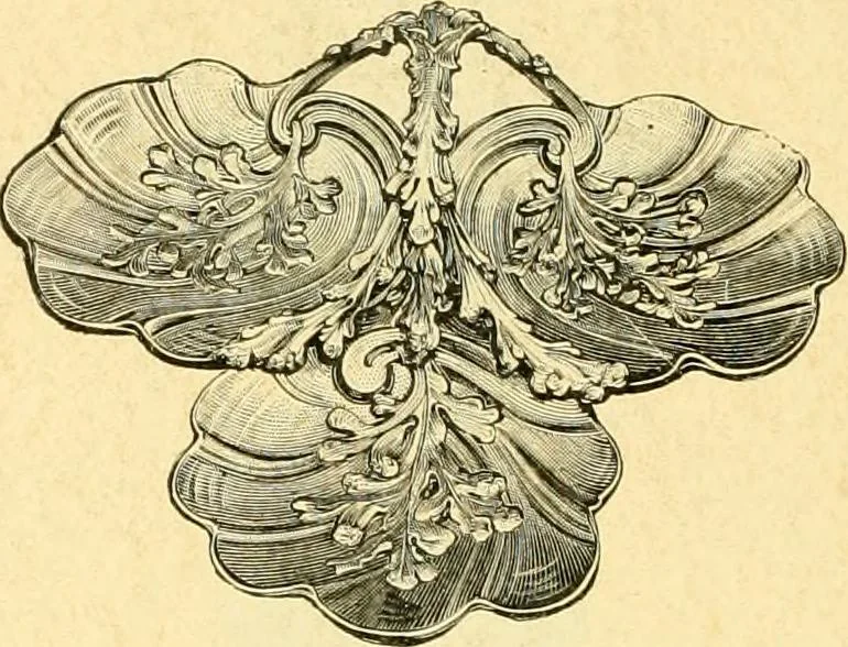 An illustration from L'orfevrerie d'Ercuis ... fonderies, laminoirs et ateliers d'orfevrerie, d'argenture et dorure a Ercuis (Oise)., 1911, leaf 221