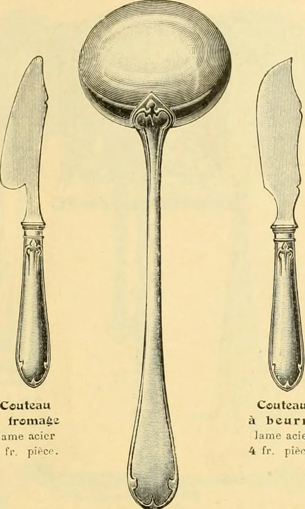 An illustration from L'orfevrerie d'Ercuis ... fonderies, laminoirs et ateliers d'orfevrerie, d'argenture et dorure a Ercuis (Oise)., 1911, leaf 24