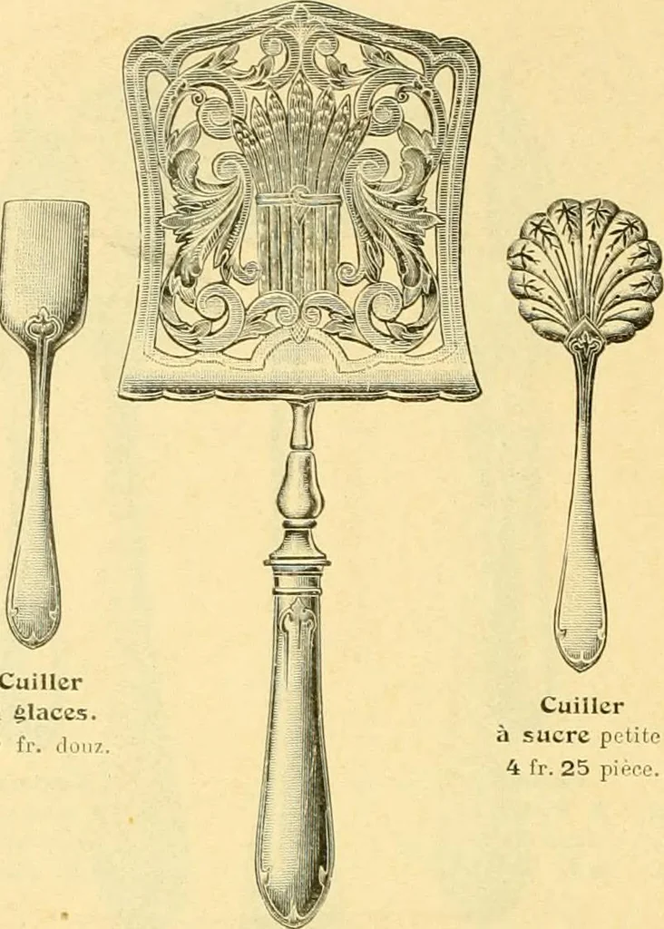 An illustration from L'orfevrerie d'Ercuis ... fonderies, laminoirs et ateliers d'orfevrerie, d'argenture et dorure a Ercuis (Oise)., 1911, leaf 25