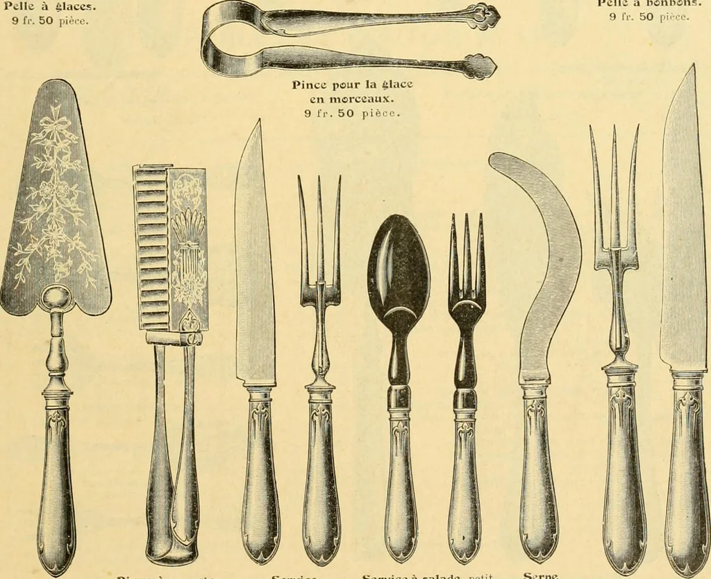 An illustration from L'orfevrerie d'Ercuis ... fonderies, laminoirs et ateliers d'orfevrerie, d'argenture et dorure a Ercuis (Oise)., 1911, leaf 26
