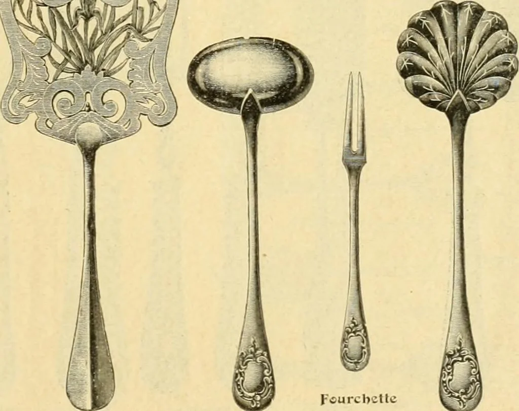 An illustration from L'orfevrerie d'Ercuis ... fonderies, laminoirs et ateliers d'orfevrerie, d'argenture et dorure a Ercuis (Oise)., 1911, leaf 38