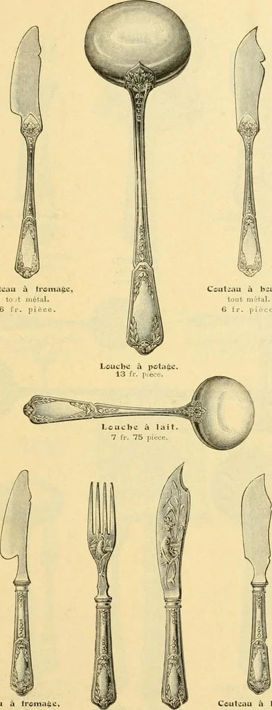 An illustration from L'orfevrerie d'Ercuis ... fonderies, laminoirs et ateliers d'orfevrerie, d'argenture et dorure a Ercuis (Oise)., 1911, leaf 66