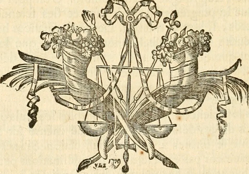 An illustration from De l'origine des loix, des arts, et des sciences, et de leurs progrès chez les anciens peuples, 1758, leaf 211