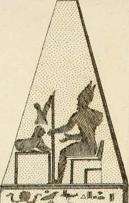 An illustration from De l'origine des loix, des arts, et des sciences, et de leurs progrès chez les anciens peuples, 1758, leaf 244
