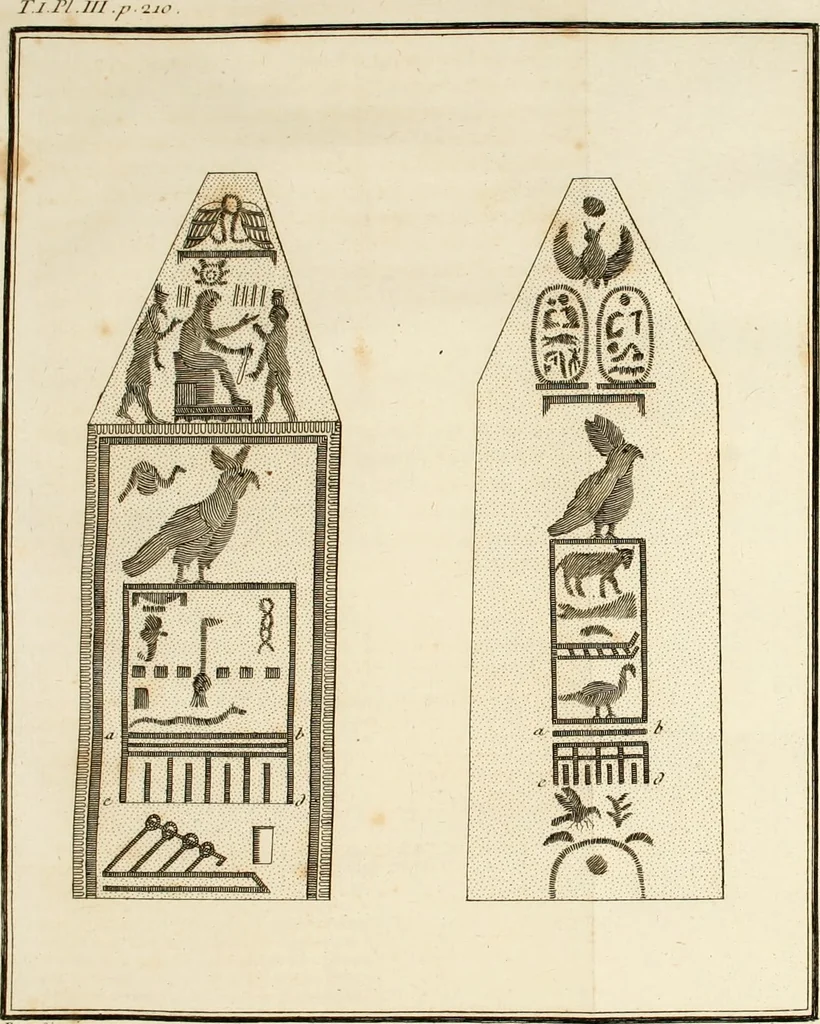 An illustration from De l'origine des loix, des arts, et des sciences, et de leurs progrès chez les anciens peuples, 1758, leaf 246