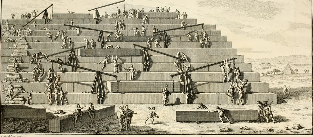 An illustration from De l'origine des loix, des arts, et des sciences, et de leurs progrès chez les anciens peuples, 1758, leaf 78