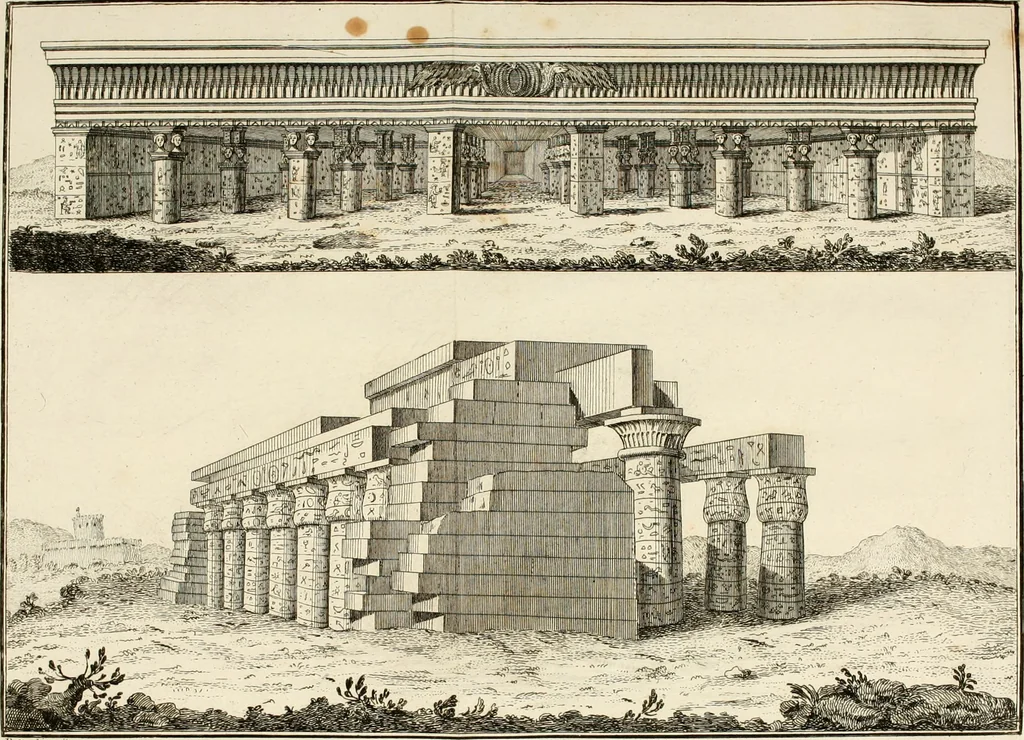 An illustration from De l'origine des loix, des arts, et des sciences, et de leurs progrès chez les anciens peuples, 1758, leaf 93