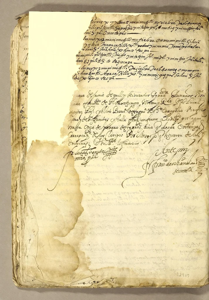 An illustration from Los difuntos, 1582, leaf 144