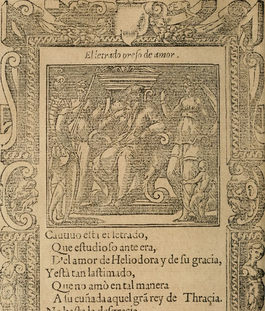 An illustration from Los emblemas de Alciato : traducidos en rhimas españolas ..., 1549, leaf 101