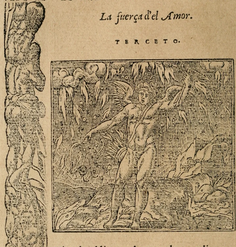 An illustration from Los emblemas de Alciato : traducidos en rhimas españolas ..., 1549, leaf 103