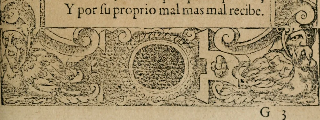 An illustration from Los emblemas de Alciato : traducidos en rhimas españolas ..., 1549, leaf 104
