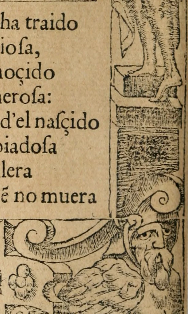 An illustration from Los emblemas de Alciato : traducidos en rhimas españolas ..., 1549, leaf 105