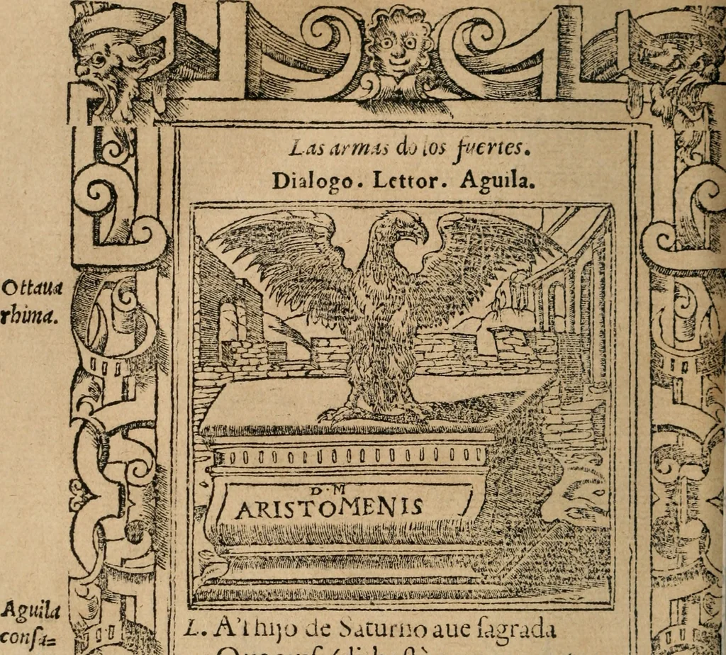 An illustration from Los emblemas de Alciato : traducidos en rhimas españolas ..., 1549, leaf 115