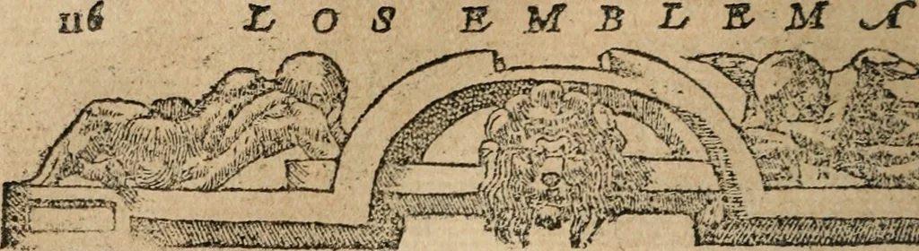 An illustration from Los emblemas de Alciato : traducidos en rhimas españolas ..., 1549, leaf 119