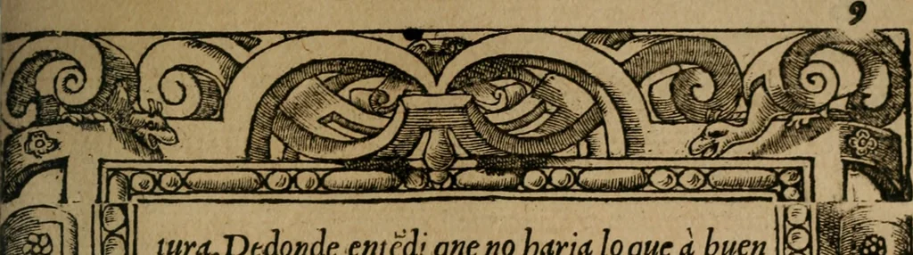 An illustration from Los emblemas de Alciato : traducidos en rhimas españolas ..., 1549, leaf 12