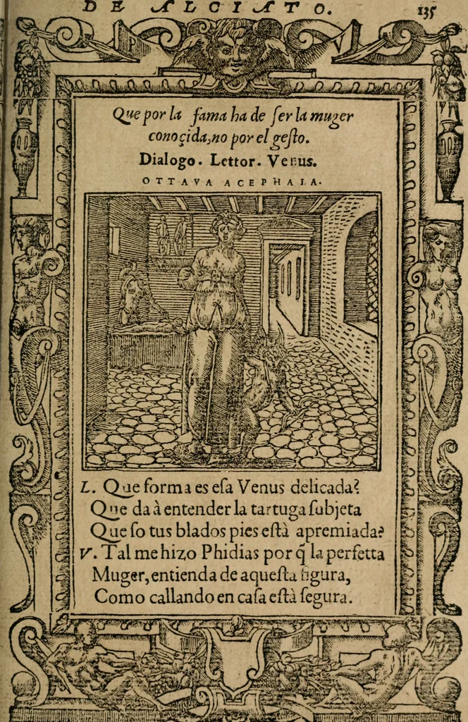 An illustration from Los emblemas de Alciato : traducidos en rhimas españolas ..., 1549, leaf 138