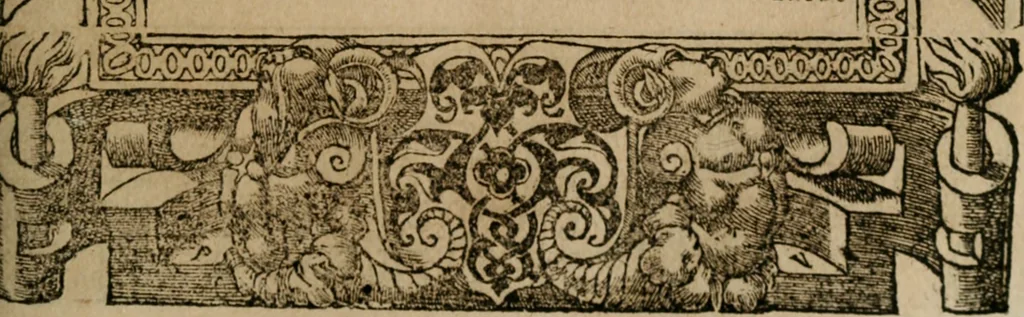 An illustration from Los emblemas de Alciato : traducidos en rhimas españolas ..., 1549, leaf 14