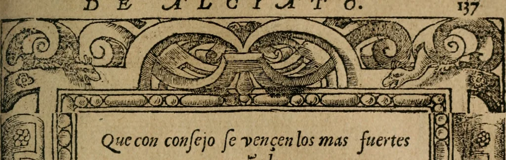 An illustration from Los emblemas de Alciato : traducidos en rhimas españolas ..., 1549, leaf 140