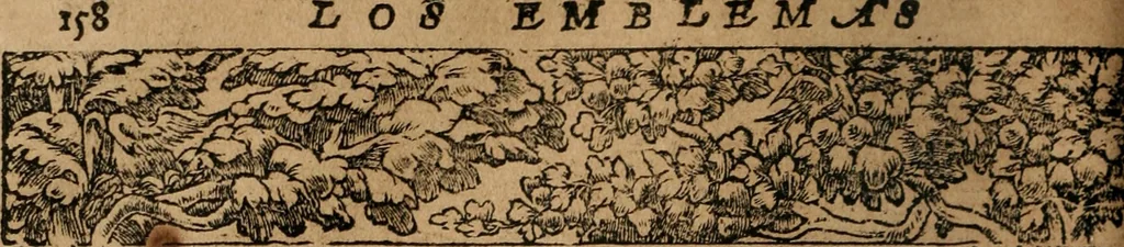An illustration from Los emblemas de Alciato : traducidos en rhimas españolas ..., 1549, leaf 161