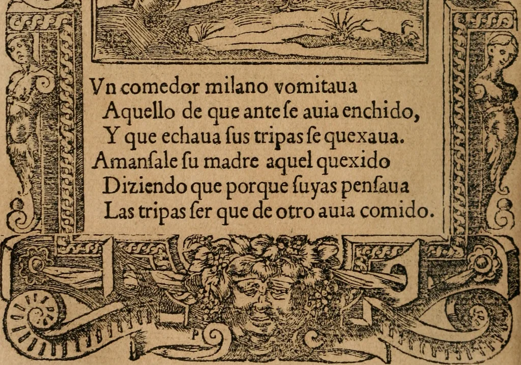 An illustration from Los emblemas de Alciato : traducidos en rhimas españolas ..., 1549, leaf 169