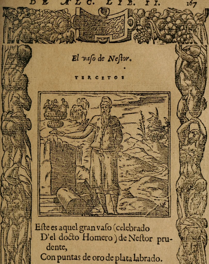 An illustration from Los emblemas de Alciato : traducidos en rhimas españolas ..., 1549, leaf 170