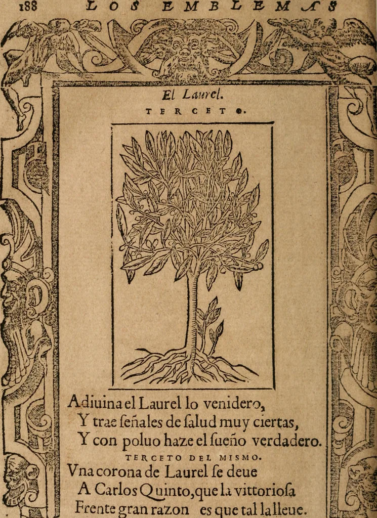 An illustration from Los emblemas de Alciato : traducidos en rhimas españolas ..., 1549, leaf 191