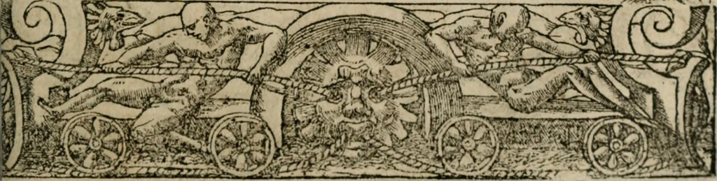 An illustration from Los emblemas de Alciato : traducidos en rhimas españolas ..., 1549, leaf 204