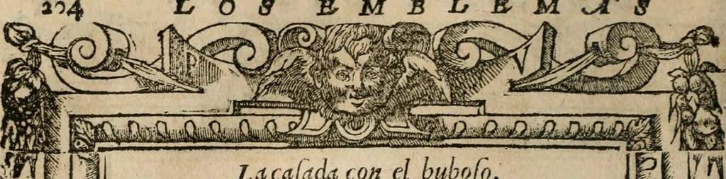 An illustration from Los emblemas de Alciato : traducidos en rhimas españolas ..., 1549, leaf 207