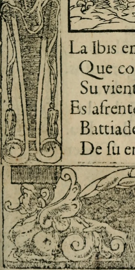 An illustration from Los emblemas de Alciato : traducidos en rhimas españolas ..., 1549, leaf 212